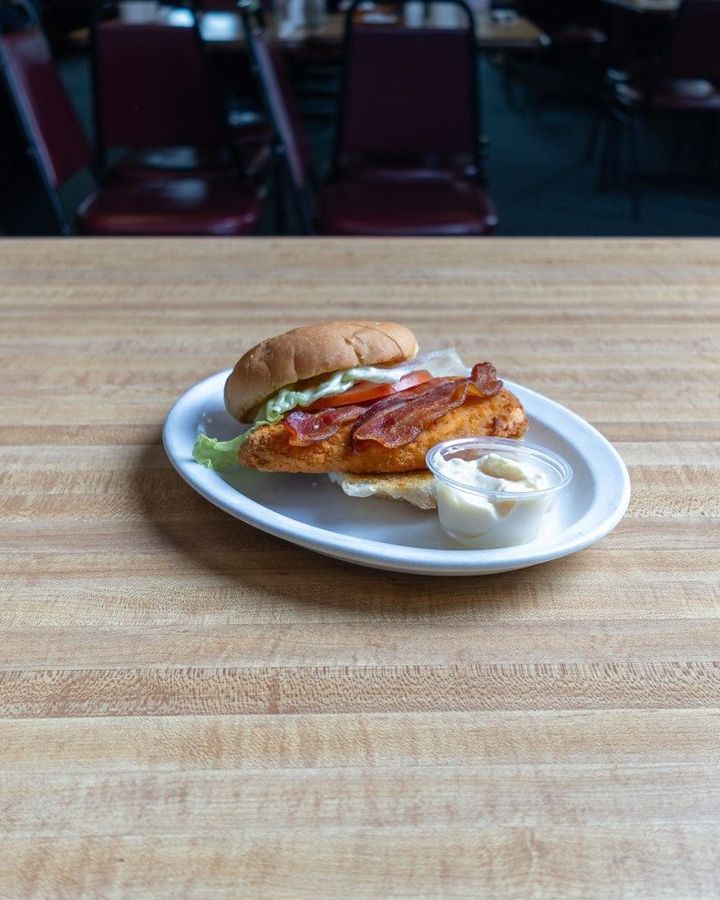 Toasted sandwich on a white plate